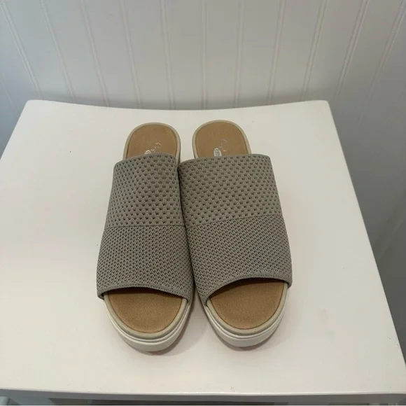 Dr Scholls Sonia Knit Slide Knit Slip On Platform Slides/Sandals - Picture 2 of 7